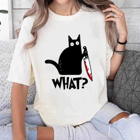 Tops - Cat Lover Shirt, Cat Lover Gift, Funny Cat Shirt, Funny Cat Gift